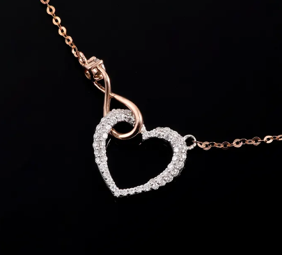 Collar Corazón Infinity